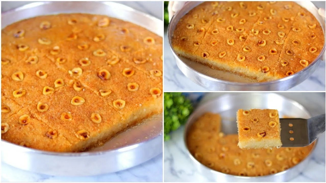 طعمها تحفة... طريقة عمل بسبوسة العشر دقايق الهشة بخطوات سهلة وطعم لا يقاوم